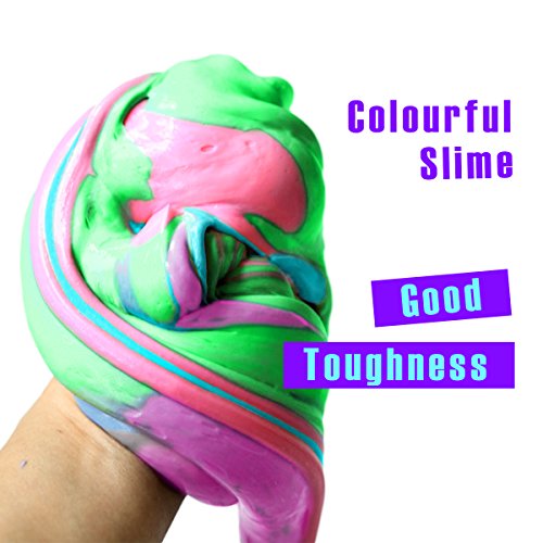 Fluffy Slime - Meland 6 Oz Jumbo Fluffy Floam Slime Stress Relief Toy Scented Sludge Toy For Kids And Adults, Super Soft And Non-Sticky, Astm Certified, 4 Colors #TOP4