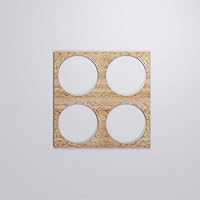 Vista 159 de 23 3/8"W X 23 3/8"H Large Wembley Decorativos Paneles De Pared De Madera De Calado, Aliso