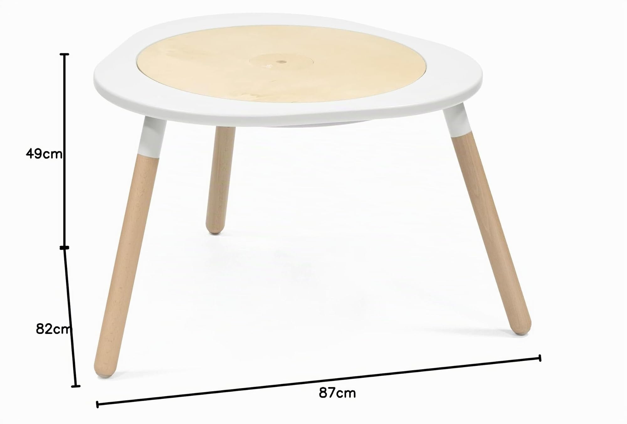 Stokke MuTable, White - Versione 2023 - Tavolo da gioco multifunzionale per bambini - Include tre tavole su due lati - Per bambini da 18 mesi a 8 anni