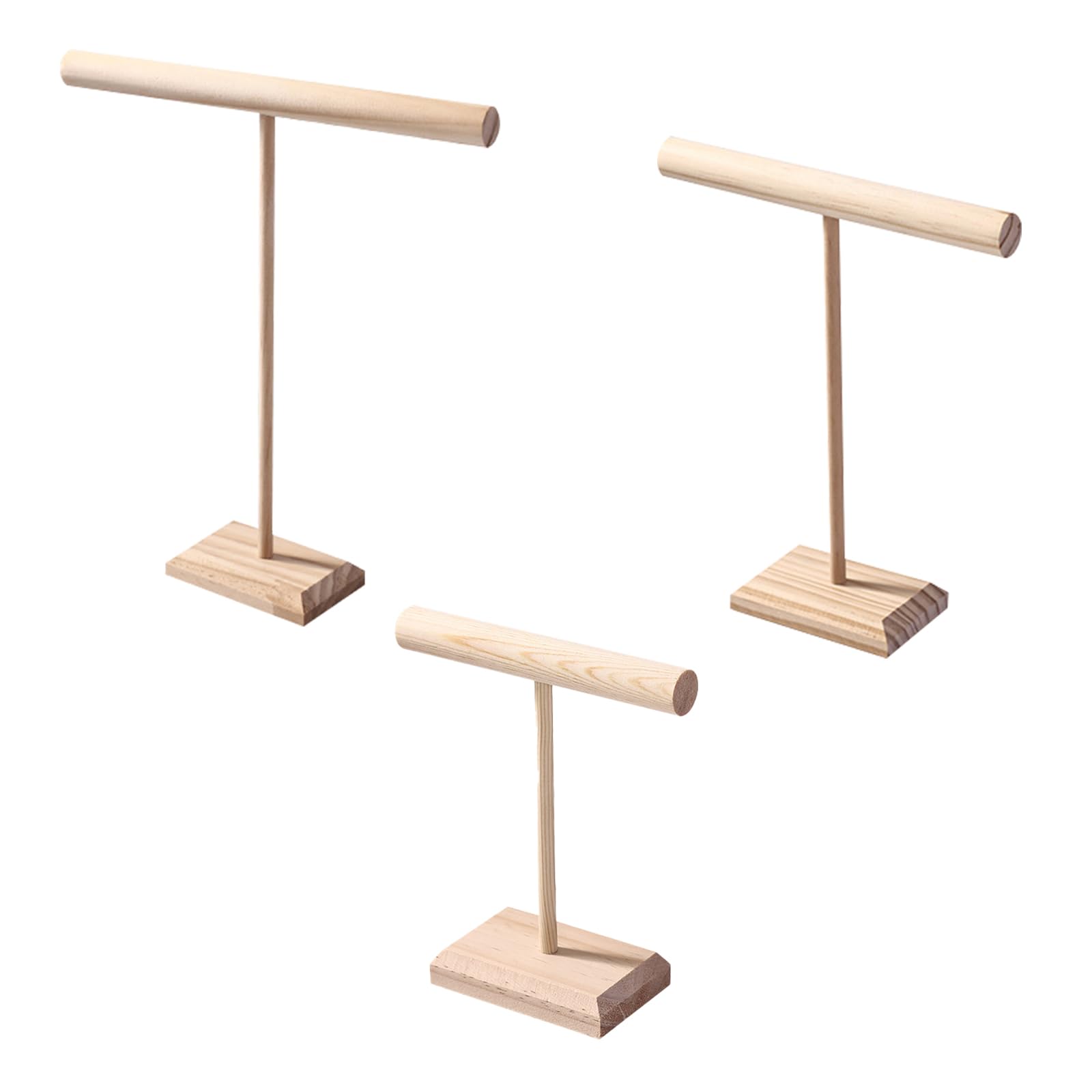 Msioytog Wood Display Stand for Watches and Jewelry Wooden Base Bangle Storage Holder Bracelets and Hairbands Organiser Jewelry Storage Solution for Shops