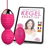Kegel - Bola china para ejercitar el suelo pélvico femenino con mando a distancia y función de vibración - Productos para hacer ejercicios de Kegel y mejorar el control de la vejiga