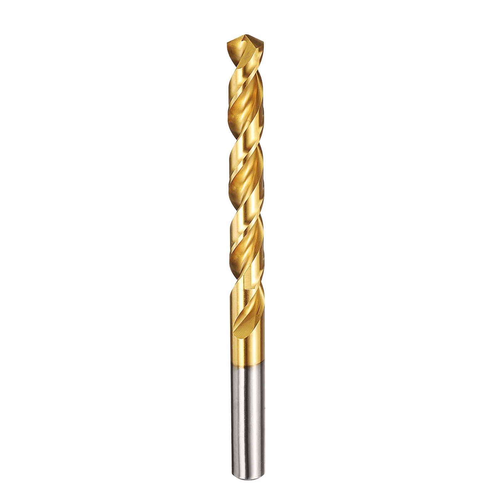 Kozelo 1pcs Drill Bit - [10.8mm Diameter] M42 8% Cobalt HSS Cutting Tool for Machining Hard Metal Stainless Steel Woodworking Handicraft Use, 135° Cutting Angle TiN