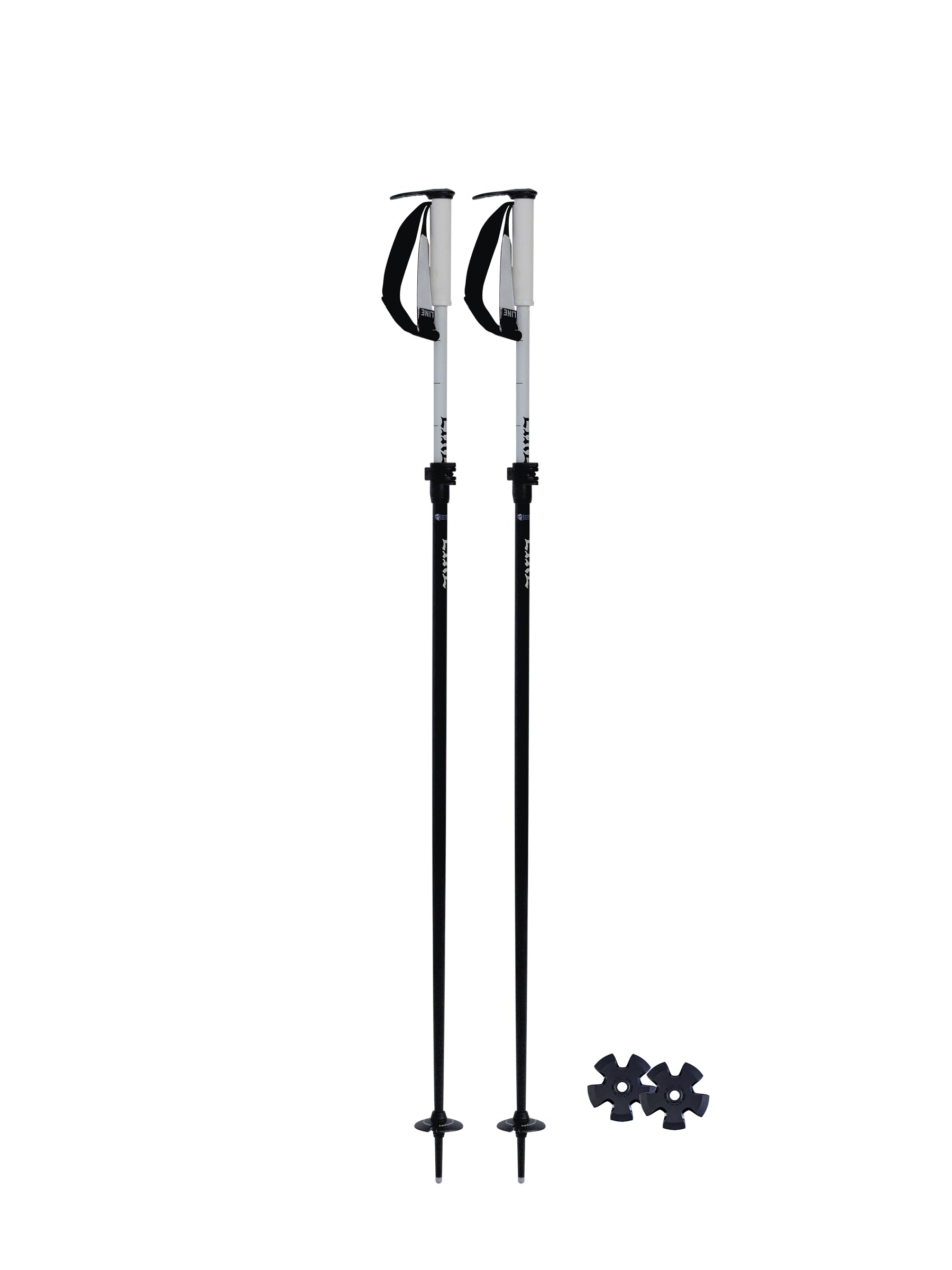 LINE Bâtons de ski Paintbrush unisexes pour adulte | Bâtons de ski tout-montagne durables et légers avec longueur réglable, paniers à visser et prise en main plus fine, parfaits pour le freeride, la