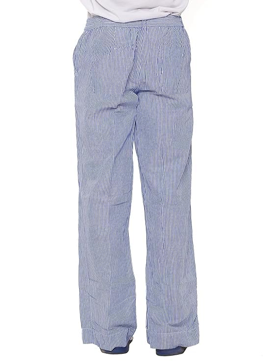 Image of Twist Men's Multicolor Stripes Semi Casual Pure Linen Trousers /Pant