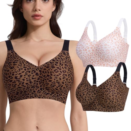 2-Pack Jasmolly Women's Wireless Full Coverage Bralette $12.49 + Free Shipping w/ Prime or on $35+ + 54% Off Code Z1J8WPHA Prime - image 1