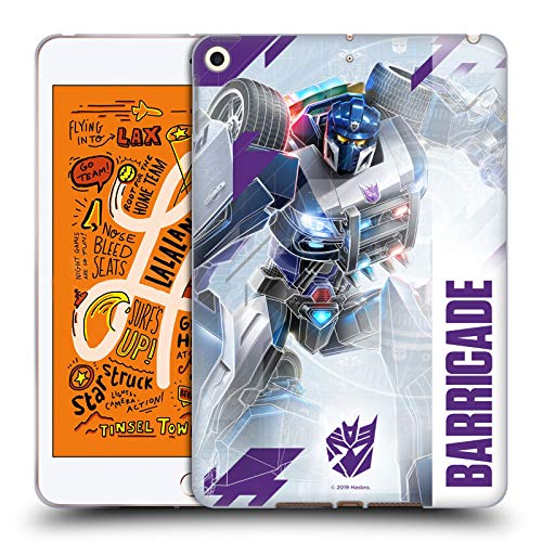 Head Case Designs Officially Licensed Transformers Barricade Decepticons Key Art Soft Gel Case Compatible with Apple iPad Mini (2019)