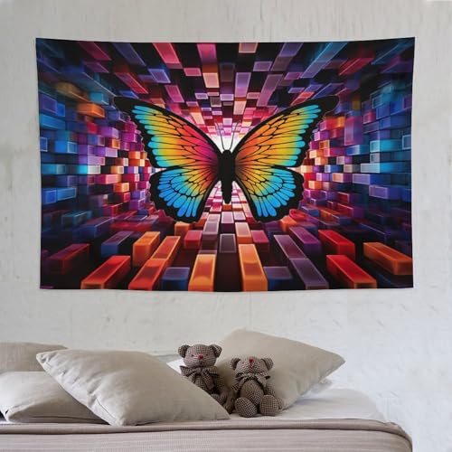 Tissus muraux décoration intérieure papillon et tenture esthétique