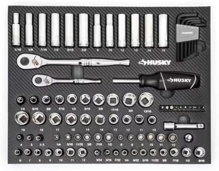Husky Mechanics Tool Set in EVA Foam (94-Piece)