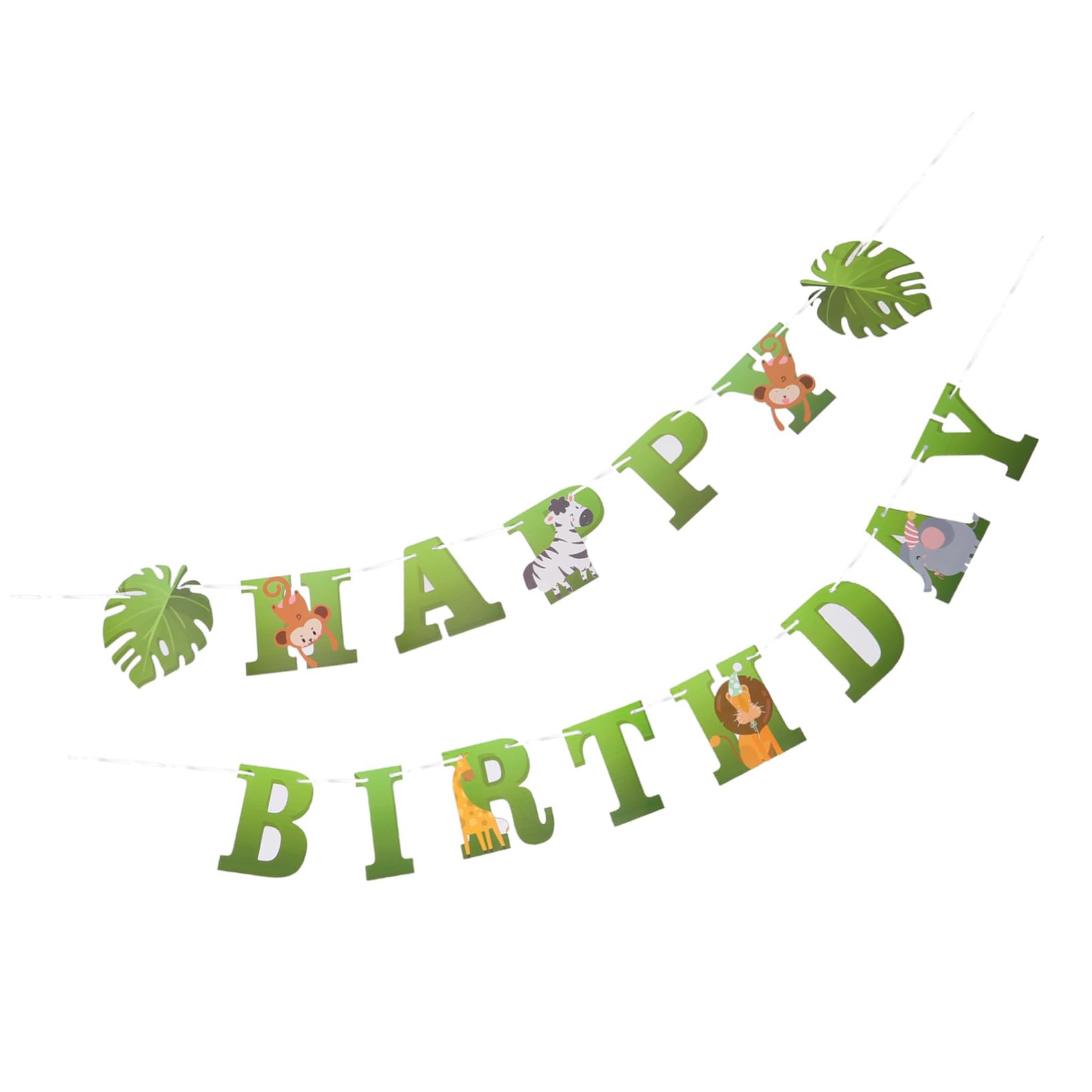 Alasum 5juegos Banner De Cumpleaños De Animales Coloridos Para Fiesta Infantil Decoraciones De Fiesta De Tema Jungle Banderín De Feliz Cumpleaños Para Celebraciones De Niño Niña y