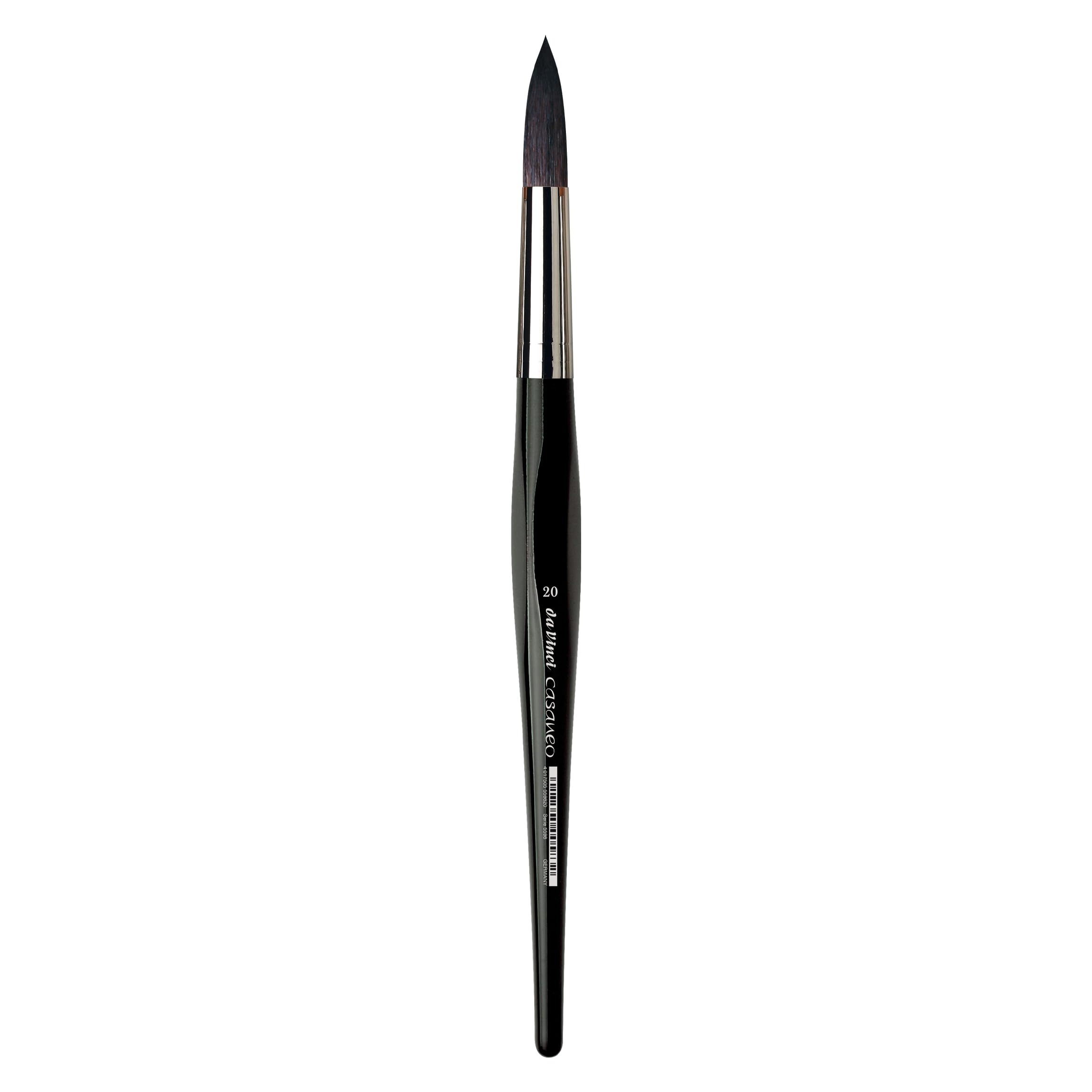 da Vinci, CASANEO, watercolour brush, synthetic fibres, artist's brush, watercolour painting, liquid acrylic paints, made in Germany, round, size 20