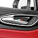 4PCS Car Inner Door Bowl Cover Trim Carbon Fiber Sticker Decal fits for Alfa Romeo Giulia Stelvio Tonale 2016 2017 2018 2019 2020 2021 2022 2023 2024 2025 2026 Interior Accessories