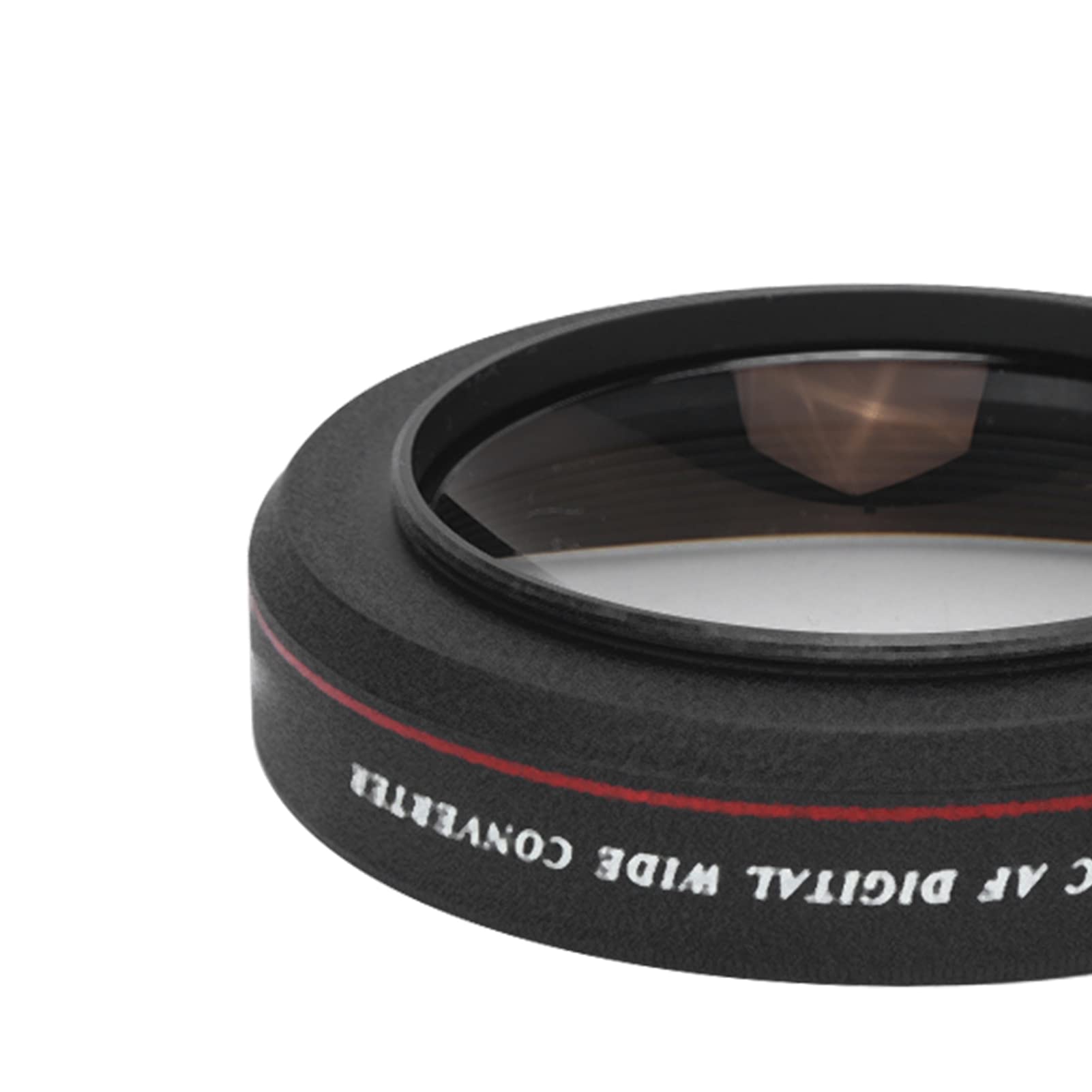 Lente Gran Angular Adaptador Gran Angular de 62 Mm Vidrio de Aluminio Lente Gran Angular Ultradelgada 62 Mm 0.45X para Cámaras y Videocámaras Lente Gran Angular de 62 Mm