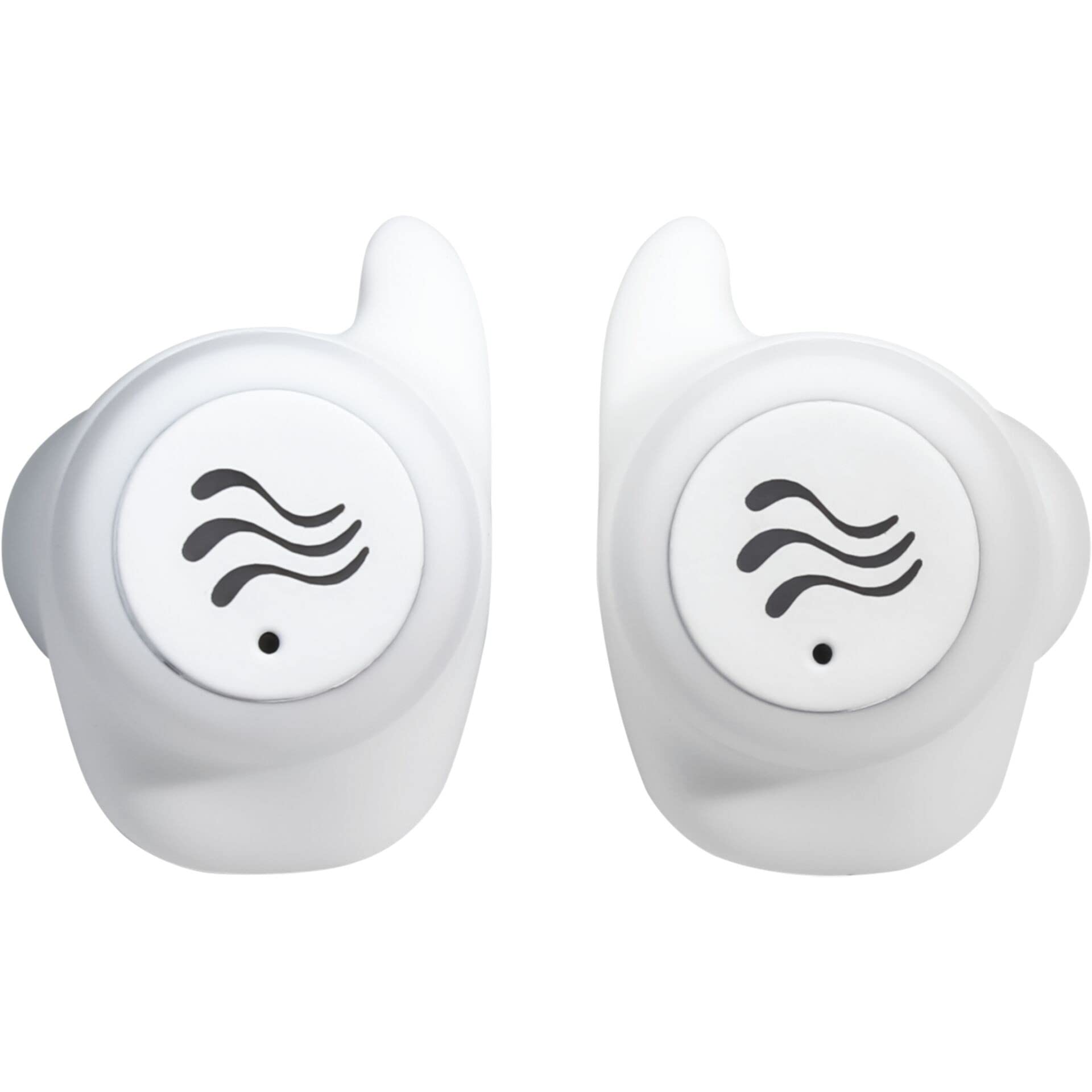 Boompods Soundwave Cuffie Bluetooth - Auricolari Bluetooth Sport con Microfono, 37 Ore di Autonomia e Impermeabili IPX6, Plastica Riciclata, Cuffie Wireless per Corsa, Allenamento e Musica, Bianco