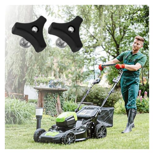 Mango para cortacésped con tornillo y perilla triangular de repuesto 2