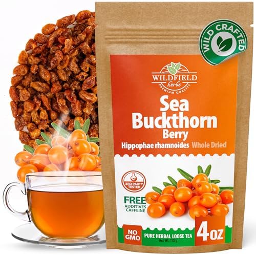 Amazon.com : 4 oz. Sea Buckthorn Berry Herbal Tea (Hippophae rhamnoides ...