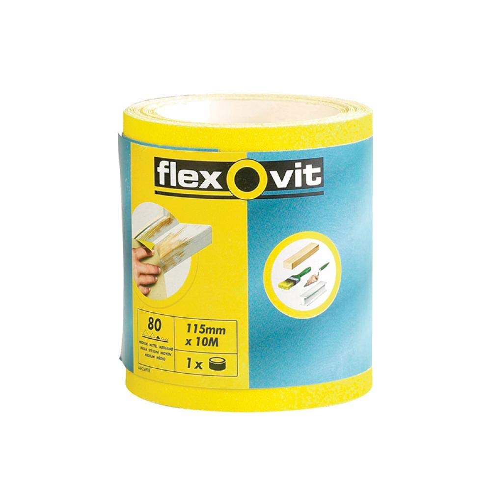 Flexovit High Performance Sanding Roll 115Mm 5M 80G