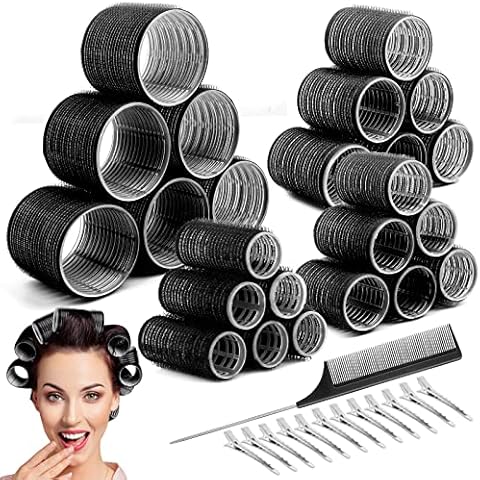 Cludoo 24PCS Heatless Hair Rollers Cover