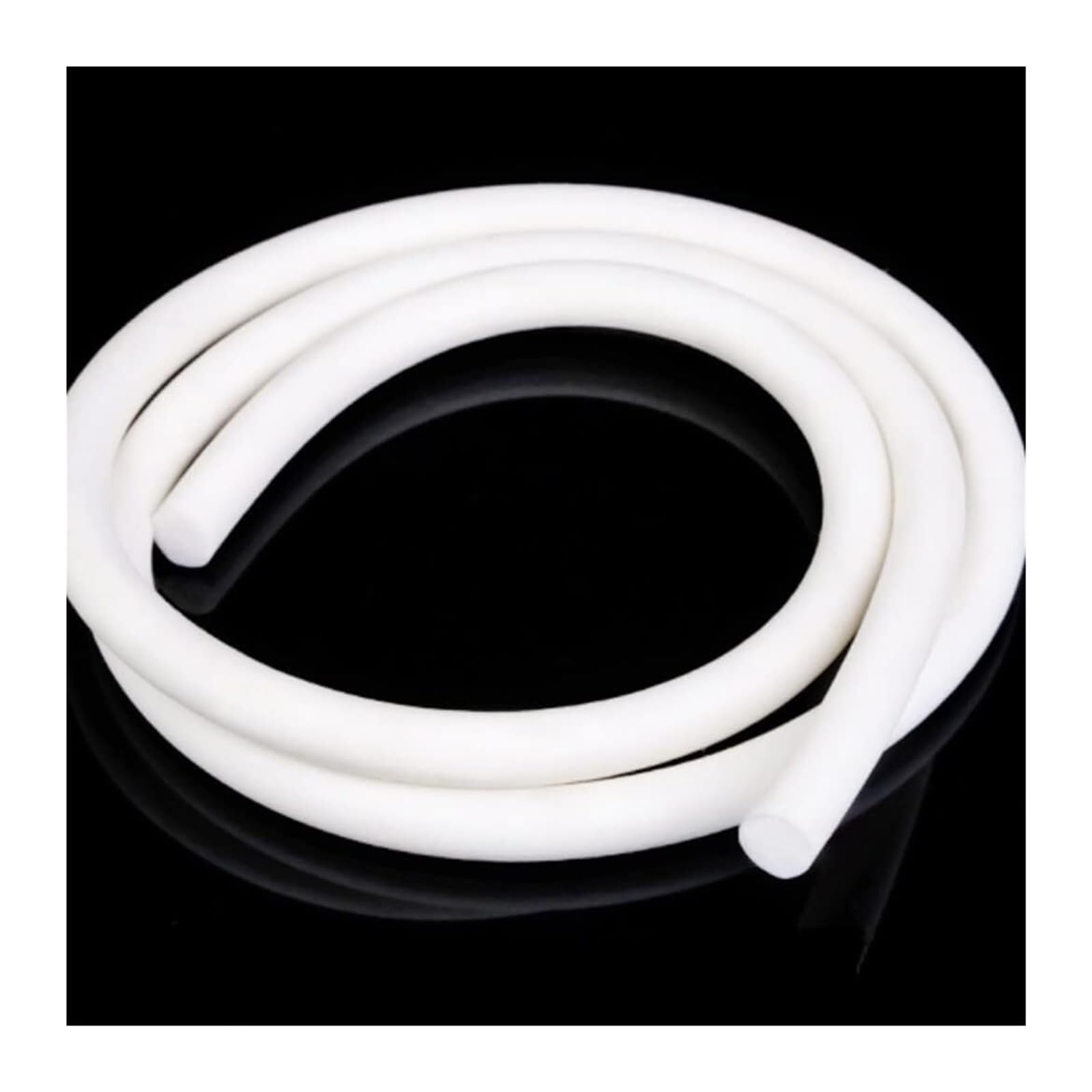 Striscia di Guarnizione in Schiuma di Silicone, Striscia sigillante in Spugna di Gomma siliconica Cavo in Schiuma Rotondo Bianco Diametro 1-9 mm(Length 1m Dia 9Mm)