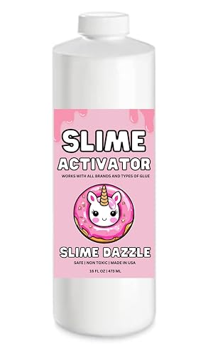 SlimeDazzle Slime Activator Solution 16 OZ – Ready to Use