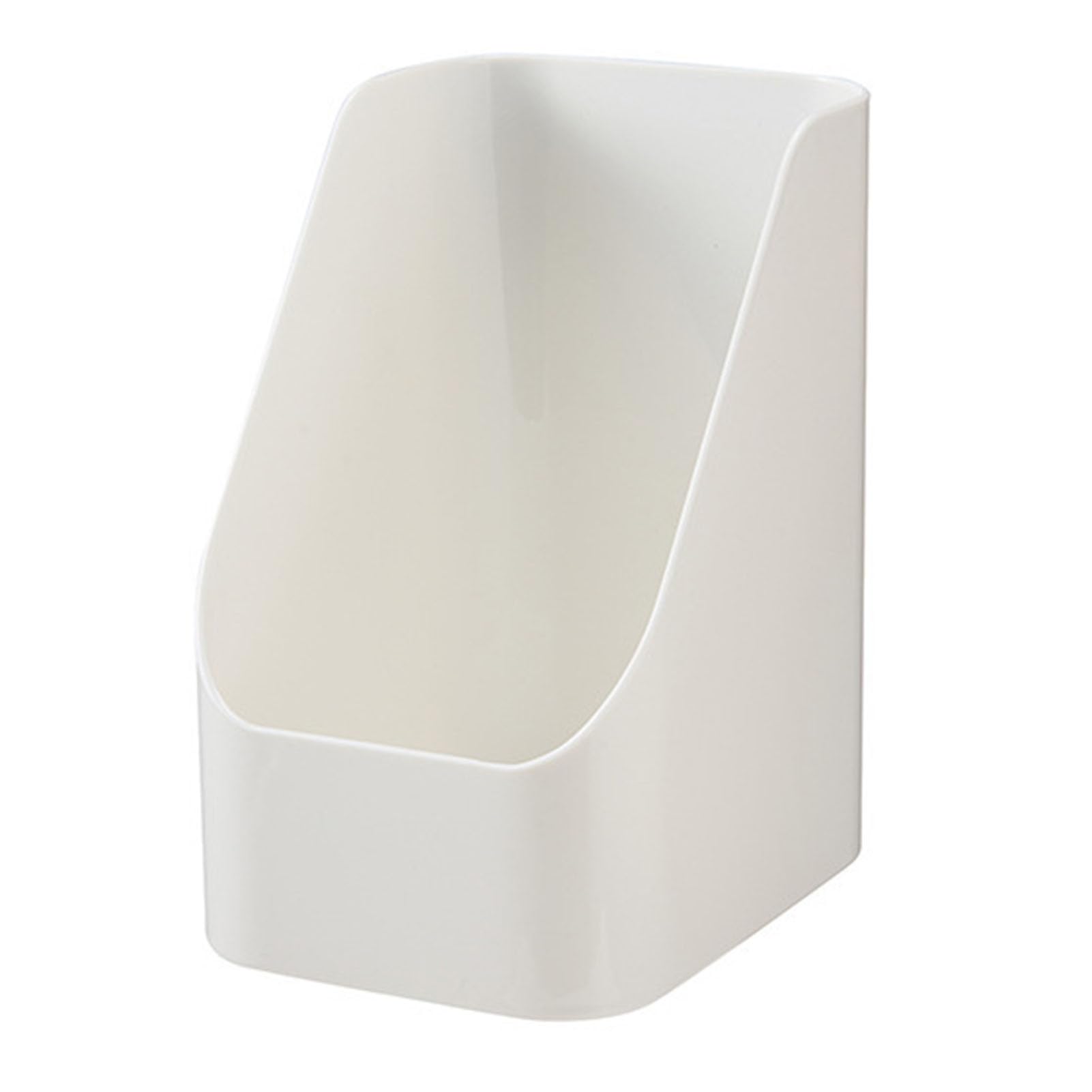 NYSUZHOUJI Makeup Brush Organizer, Plastic Storage Box, Desktop Organizer for Bathroom Dresser Desk (White)