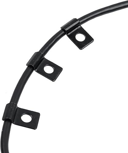 Miniatura 6 de Wealrit 50 abrazaderas de tubo de un agujero, soporte de tensión negro en forma de U, abrazadera de conducto de correa en forma de U, clip de tubo