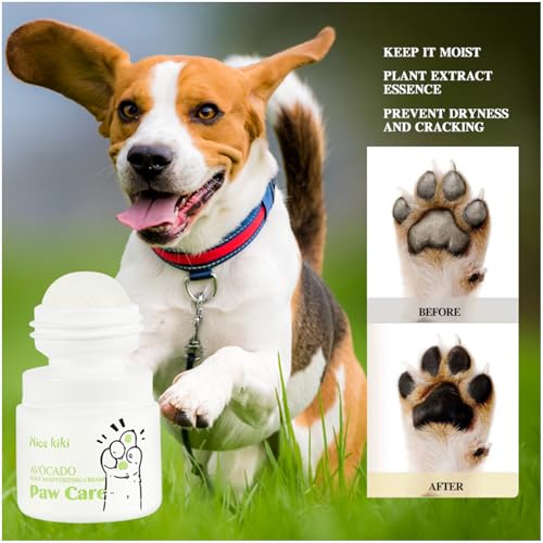 Image of Dog Paw Pad Balm Roll-On Balm Dog Elbow Protector Paw Care Non-Greasy for Cracked Dry & Damaged Paws