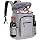 FORICH Cooler Backpack Portable Soft Backpack Coolers Insulated Leak Proof Large Cooler Bag for Men Women to Work Lunch Travel Beach Camping Hiking Picnic Fishing Beer Bottle Backpacks, 30 Cans (Grey)