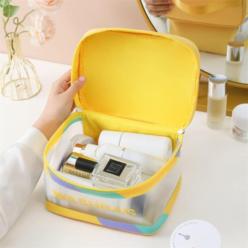 Miniatura 3 de LEJN Neceser Bolsa de viaje Bolsa de maquillaje resistente al agua Bolsa de cosméticos Organizador de viaje Contenedor de tamaño completo Artículos