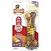 Nylabone Jouet dentaire à mâcher résistant Dura, os texturisé, goût bœuf et fromage, pour les chiens de taille moyenne (jusqu’à 16kg), Chiens à mâchouillage puissant/extrême