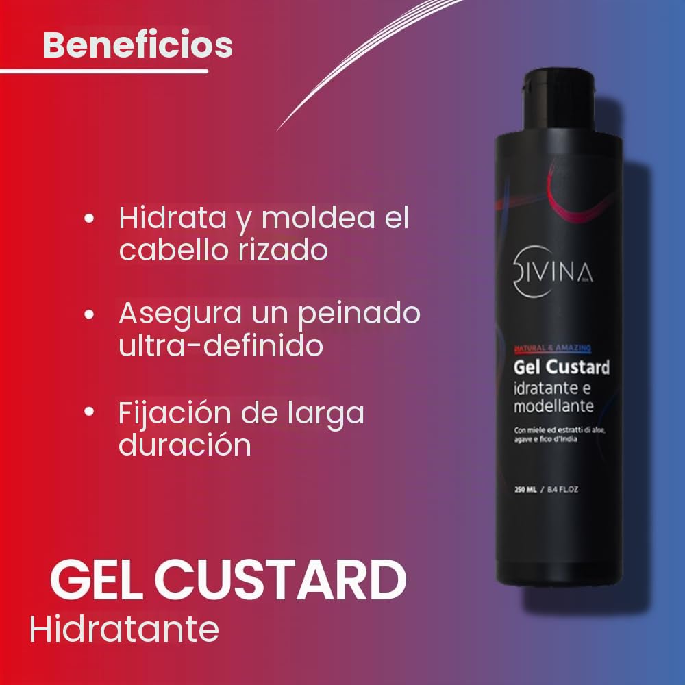 Kit definición hidratante para cabello ondulado, rizado, súper rizado, afro Natural&Amazing de DIVINA BLK