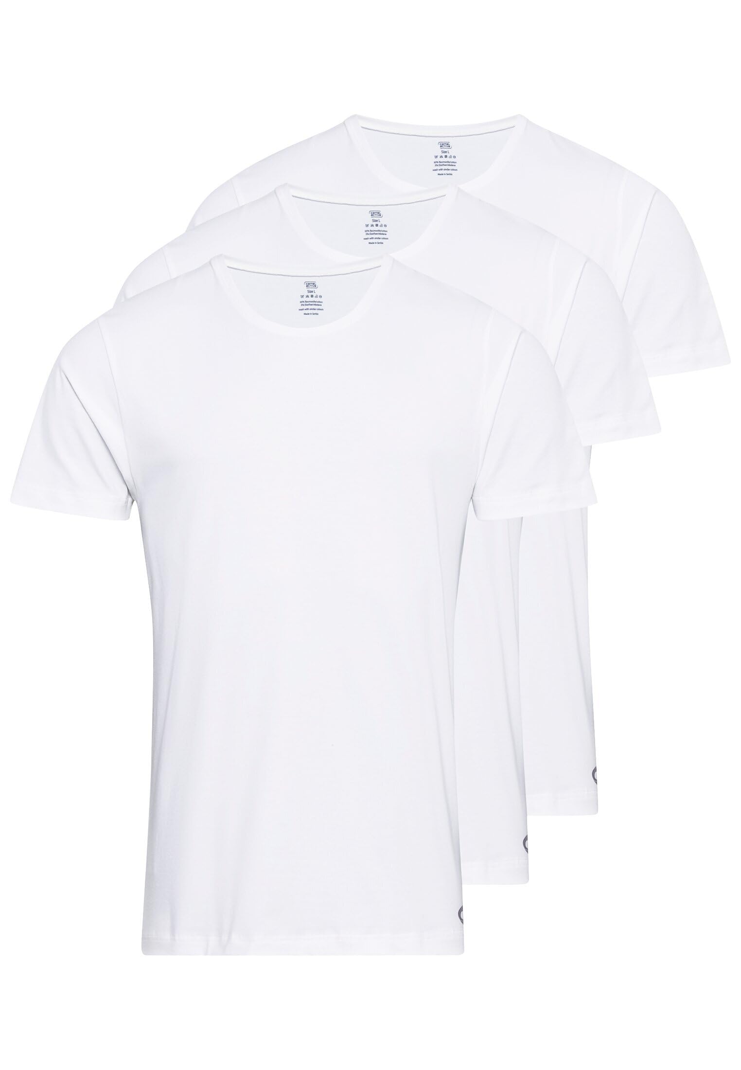 camel active Herren Unterziehshirt im 3er Pack