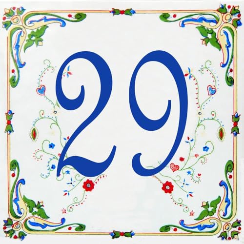 Plaque de maison lisible numéro de rue multicolore 15,2 cm au choix