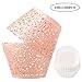 BAKHUK 200pcs Lace Cupcake Wrapper Liners, Laser Baking Cups Holders Muffin Case Trays for Baby Shower Wedding Birthday Party Decoration