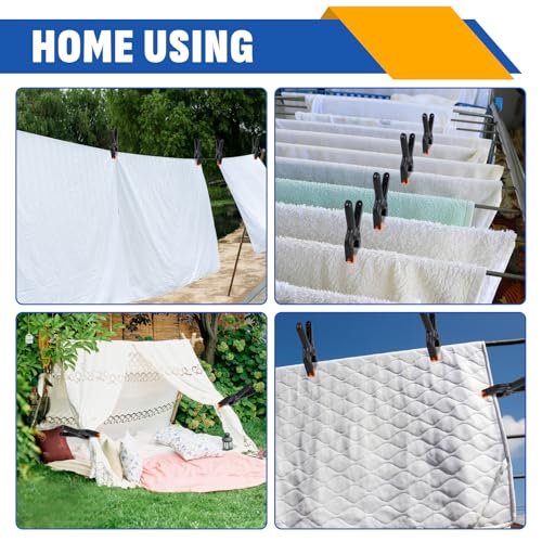 24 Pack 3.5 inch Plastic Spring Clamps, Black Heavy Duty Clips, Backdrop Clips, Plastic Clamps for Crafts, Backdrop Stand, Woodworking, Photography - Image 7