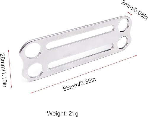 Miniatura 7 de Cinturones de buceo de acero inoxidable para buceo, retenedores de arnés de correas de buceo, cinturones de peso de buceo Slide Keeper con anillo en