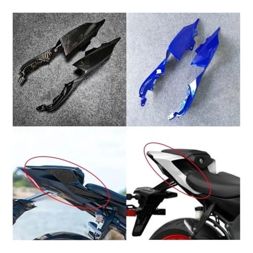Carenado lateral de tanque YZF-R7 2023 fundas para asientos traseros de motocicleta 2