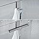 Cimown 2er Duschhaken ohne Bohren | Handtuchhalter Duschwand | Haken Dusche Glaswand | mit Gepolstert Schutz | für Glasstärken von 5-10 mm (Silber)