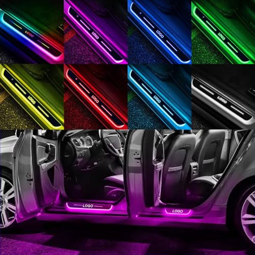🚓【Luci di Benvenuto Personalizzate e Uniche per la Tua Auto 】Le luci LED per la soglia della porta supportano la personalizzazione e la libera personalizzazione, rendendo la tua auto l'auto più cool della strada. Lascia che la tua auto diventi l'auto più brillante di notte. È possibile personalizzare il logo del marchio dell'auto, il nome o il testo.