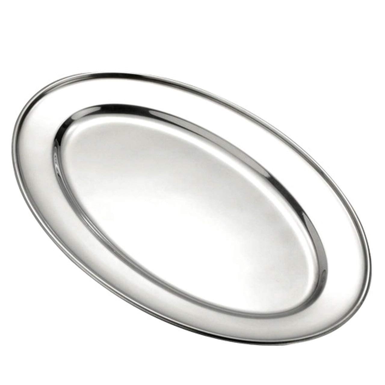 Oval Platter 12" S/S 1 EA by Browne Foodservice – Stainless Steel, Model 574181