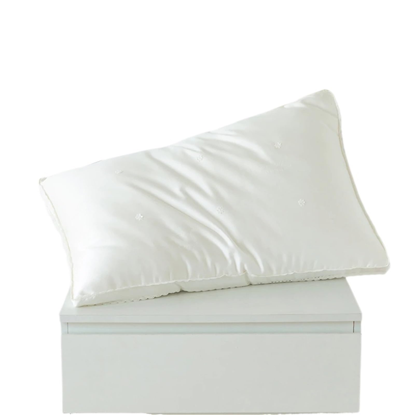 IRFHDCX Silk Pillow King Queen Rectangle Inner For Sleeping Neck Protection Bed for summer sleep