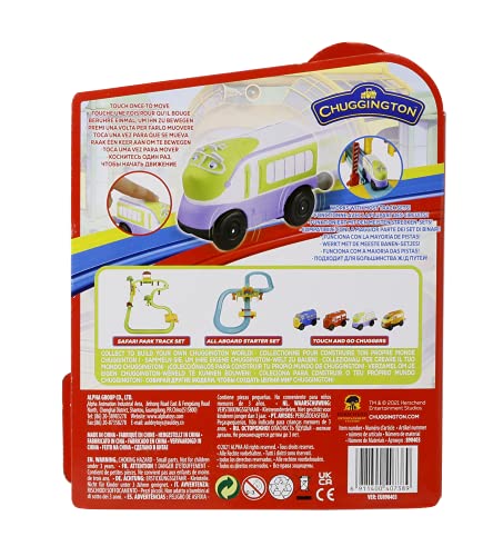 Chuggington EU890403 Touch and Go Koko | Single Pack | Motorised, Battery Powered | 3.75 inch Scale | Ages 3 & Up, Purple and Green