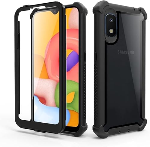 Asuwish Funda de teléfono para Samsung Galaxy A20e, resistente, a prueba de golpes, a prueba de caídas, cuerpo completo, protección resistente,
