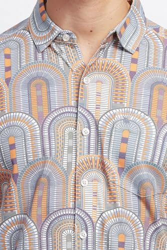Image of BULLMER Trendy Regular Fit Printed Causal Shirt for Men