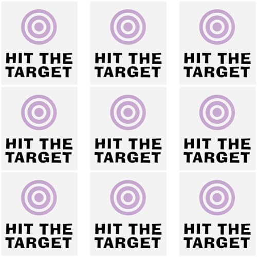 GORGECRAFT 10Pcs Toilet Target Aiming Stickers Bullseye Target Sticks Potty Training Toilet Pee Aim Decal Bumper Sticker for Urinal Bathroom Restroom Lilac