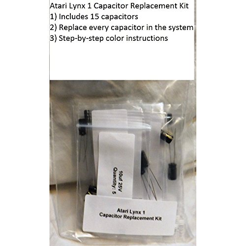 Atari Lynx I (1) Capacitor Repair Kit; Fix no power, sound or video