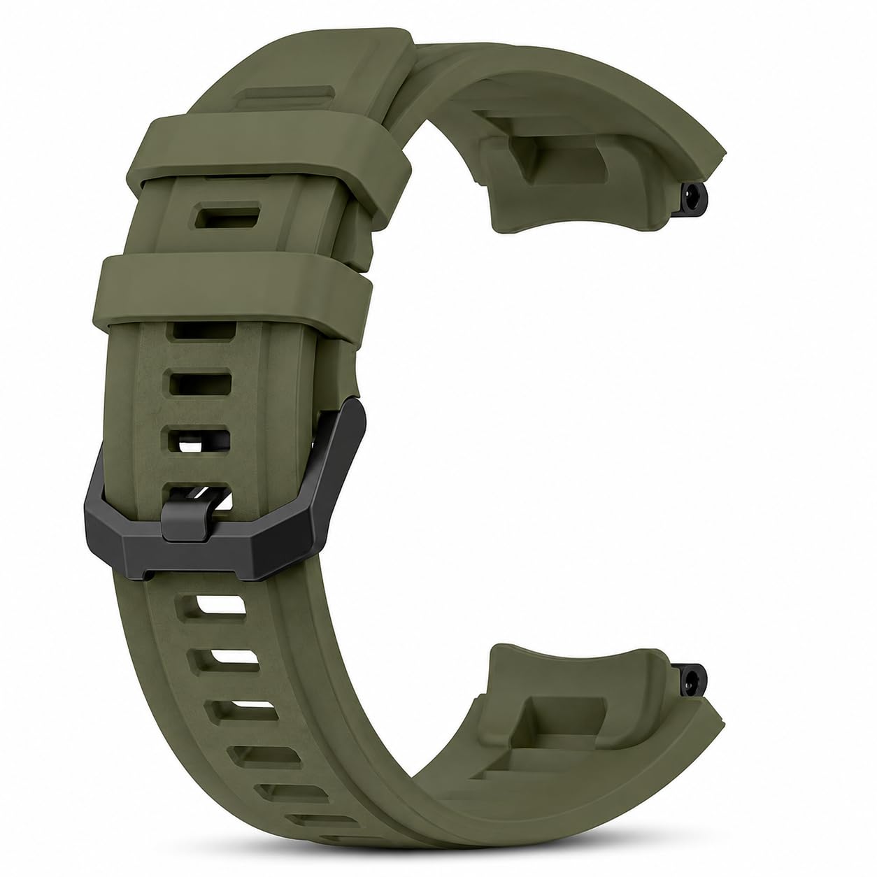 Hinq Soft Silicone Watch Band Compatible with Amazfit Active Edge (A2212) | Adjustable Strap for Men & Women (Watch not included)-image-3