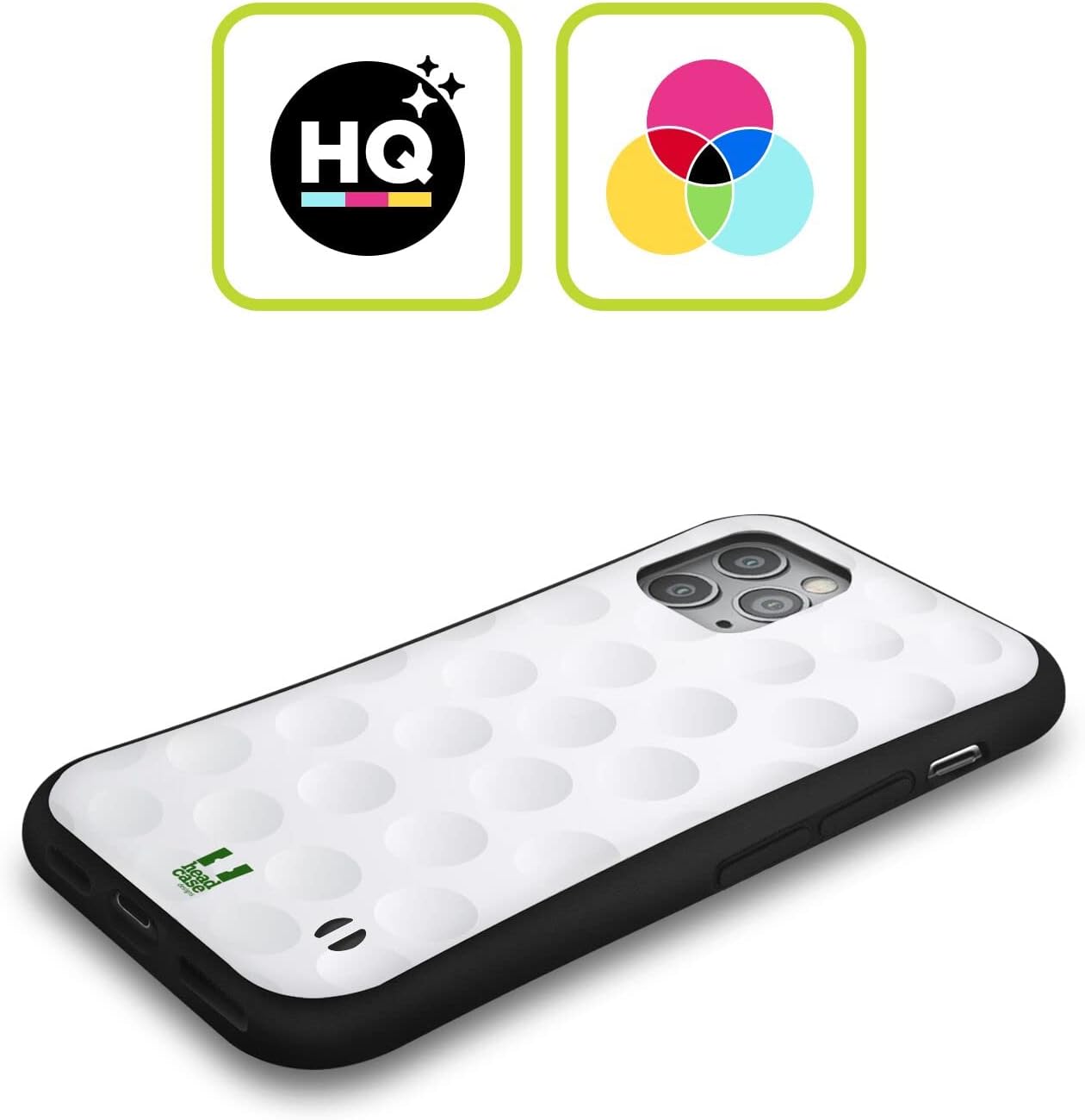 Head Case Designs Golf Ball Collection Hybrid Case Compatible with Apple iPhone 15 Pro Max