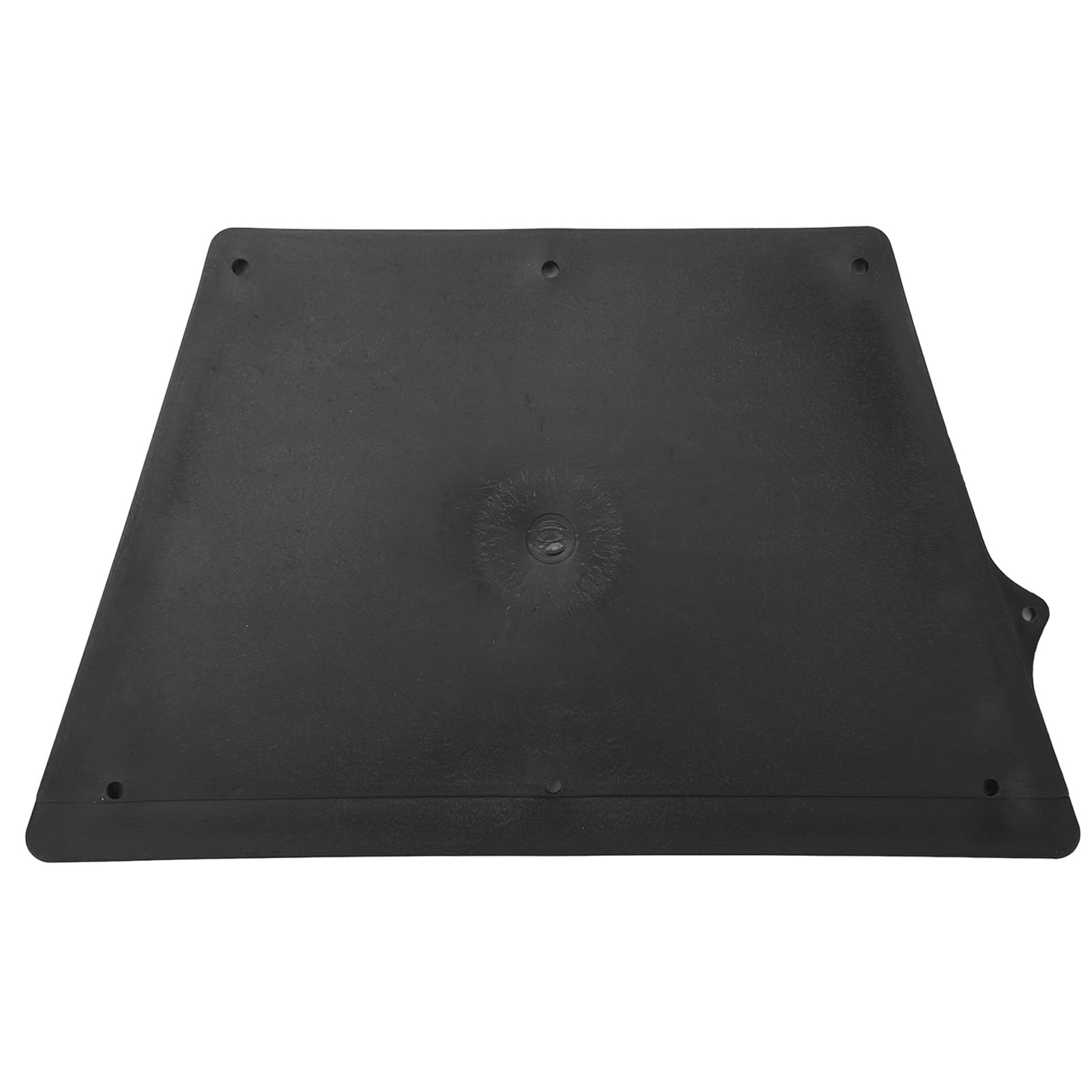 Tgoon Outboard Transom Plate Pad , Heavy Duty Inflatable Boat Engine Mounting Plate Trapezoidal PVC Removable Portable Grid Design for Kayak(Black)