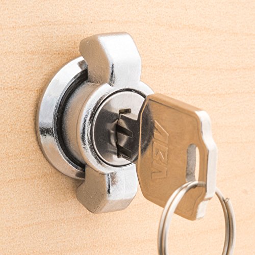 Fjm Security 3716-Chrome Miniature T-Handle Cam Lock With Chrome Finish, Keyed Alike #TOP5