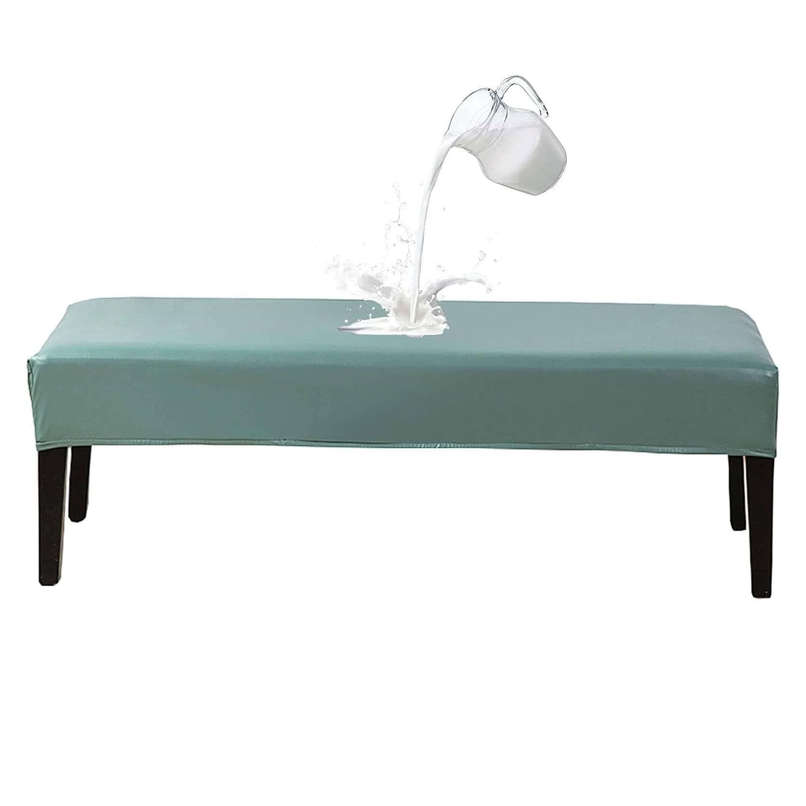 Housse de banc rectangulaire imperméable et antidérapante verte